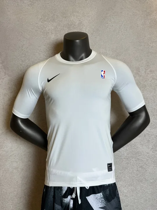 White Short Sleeve Compression Shirt · Style 101