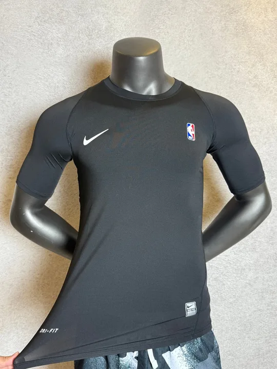 View 2 of Black Short Sleeve Compression Shirt · Style 101