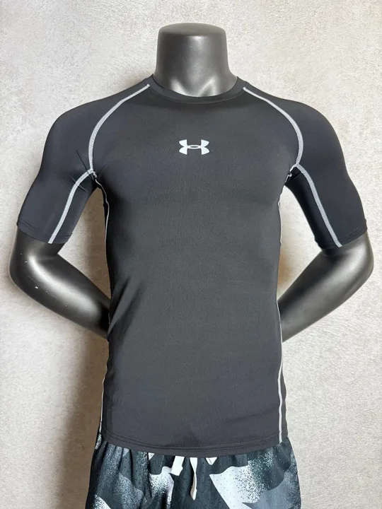 Black Short Sleeve Compression Shirt · Style 202