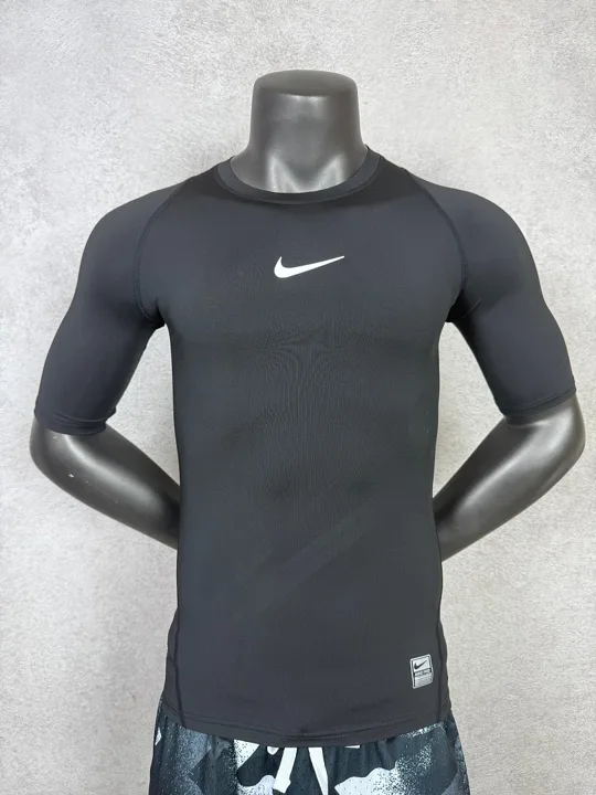 Black Short Sleeve Compression Shirt · Style 003