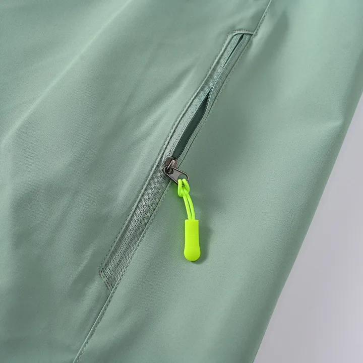 View 3 of Jordan Brazil Green Stand Collar Windbreaker Jacket