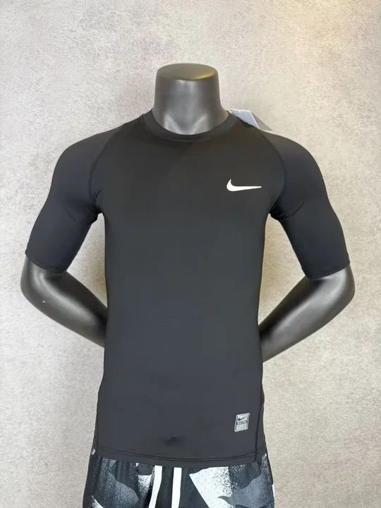 Black Short Sleeve Compression Shirt · Style 008