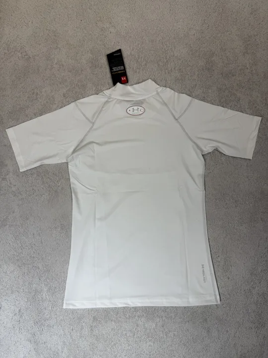 View 2 of White Short Sleeve Compression Shirt · Style 207