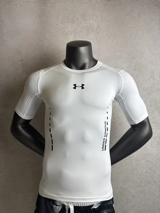 White Short Sleeve Compression Shirt · Style 210