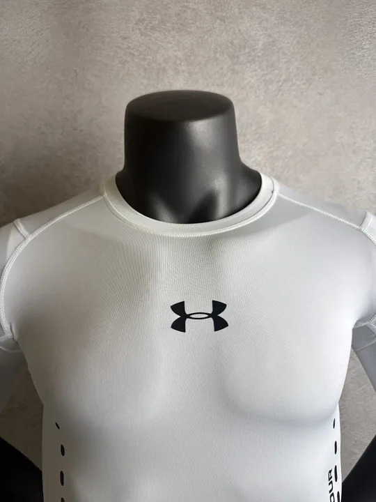 View 4 of White Short Sleeve Compression Shirt · Style 210