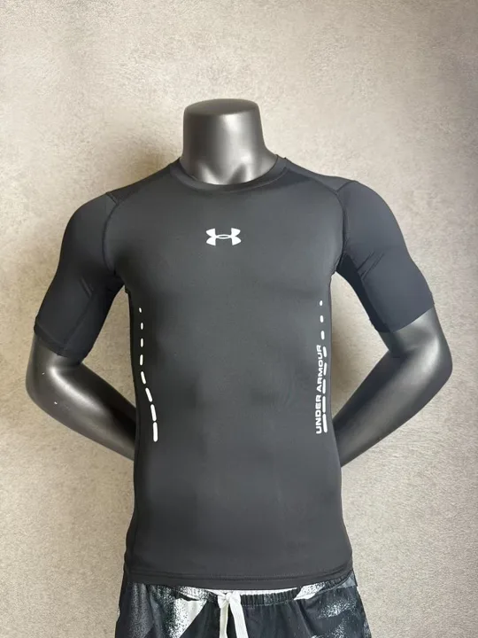 Black Short Sleeve Compression Shirt · Style 210
