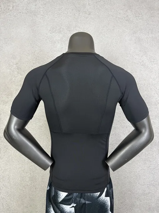 View 3 of Black Short Sleeve Compression Shirt · Style 301