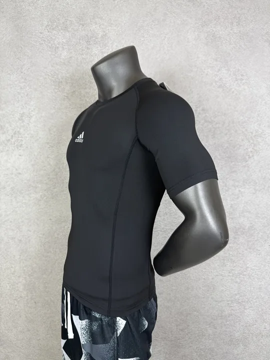 View 4 of Black Short Sleeve Compression Shirt · Style 301