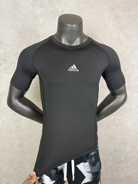 View 2 of Black Short Sleeve Compression Shirt · Style 301