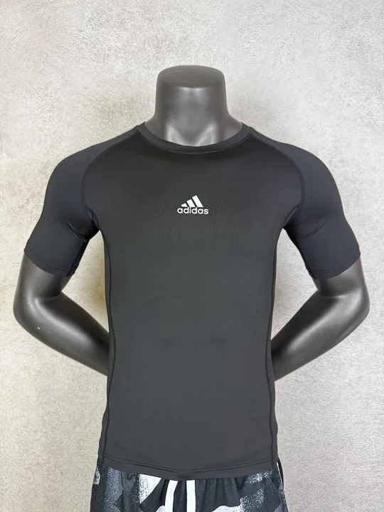 Black Short Sleeve Compression Shirt · Style 301