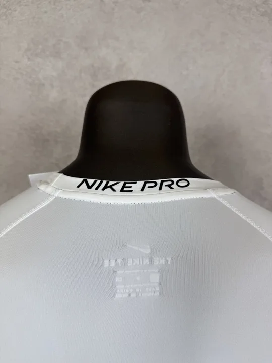 View 4 of White Short Sleeve Compression Shirt · Style 010