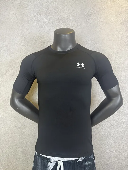 Black Short Sleeve Compression Shirt · Style 203