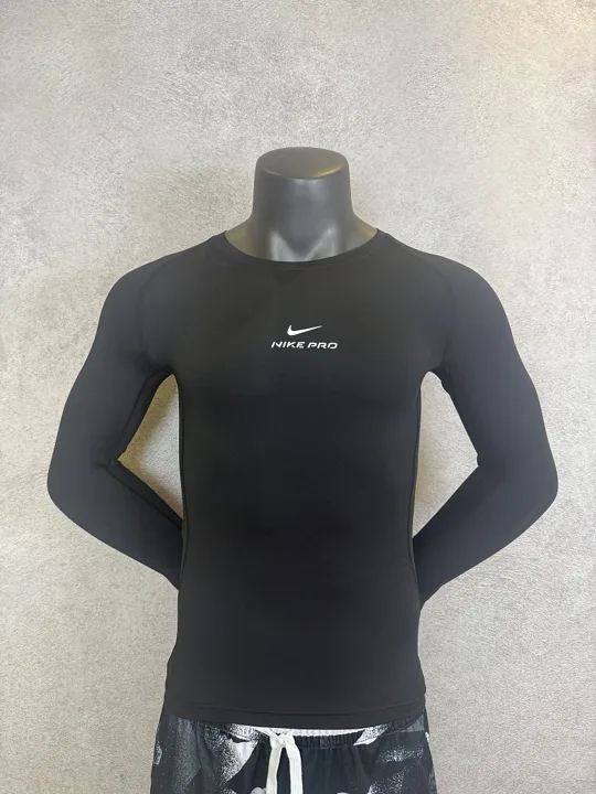 Black Long Sleeve Compression Shirt · Style 101-4