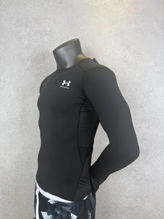 View 4 of Black Long Sleeve Compression Shirt · Style 301-2
