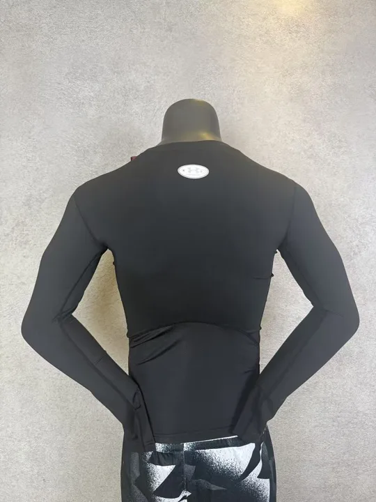 View 2 of Black Long Sleeve Compression Shirt · Style 301-2