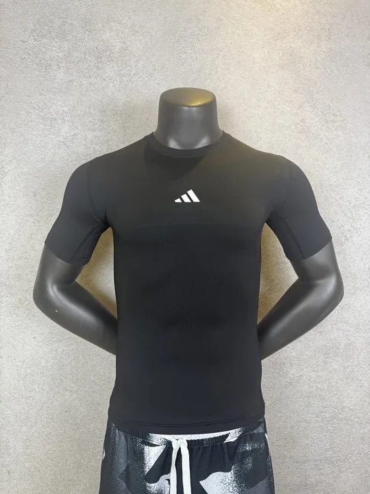 Black Short Sleeve Compression Shirt · Style 303
