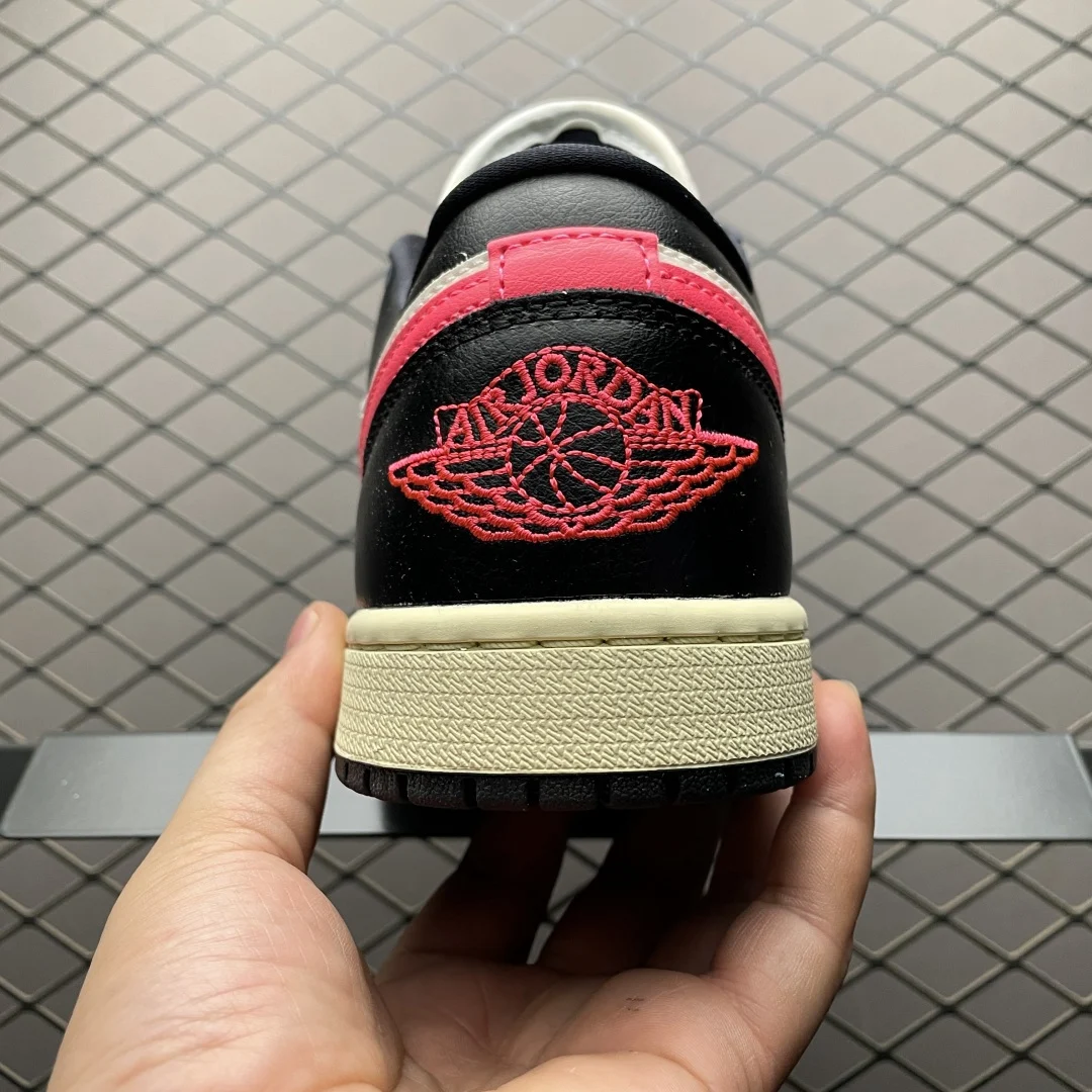 Air Jordan 1 Low | Pale Ivory / Black / Muslin / Racer Pink | DC0774-107