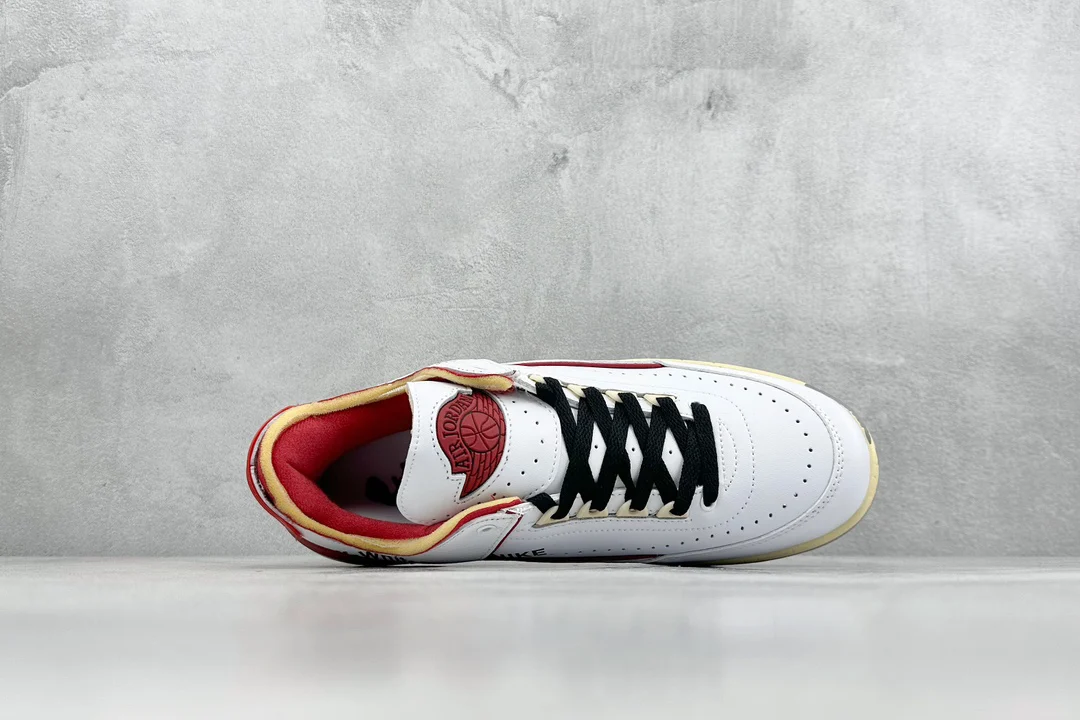 Air Jordan 2 Low | Off-White White and Varsity Red | DJ4375-106