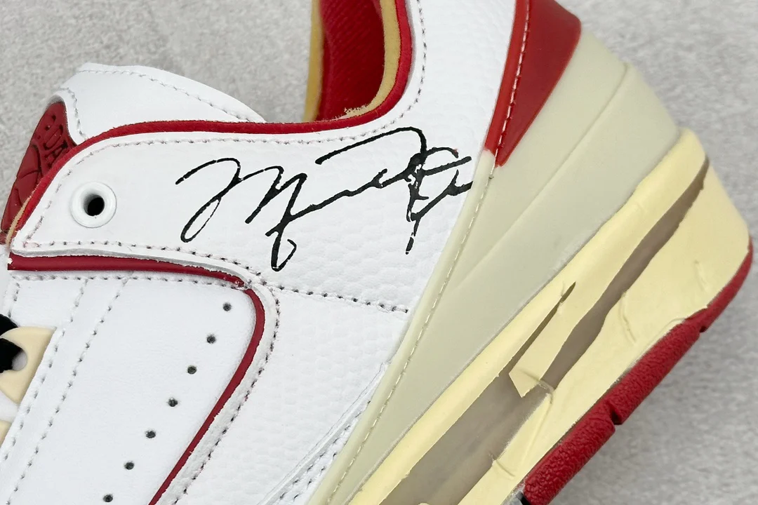 Air Jordan 2 Low | Off-White White and Varsity Red | DJ4375-106