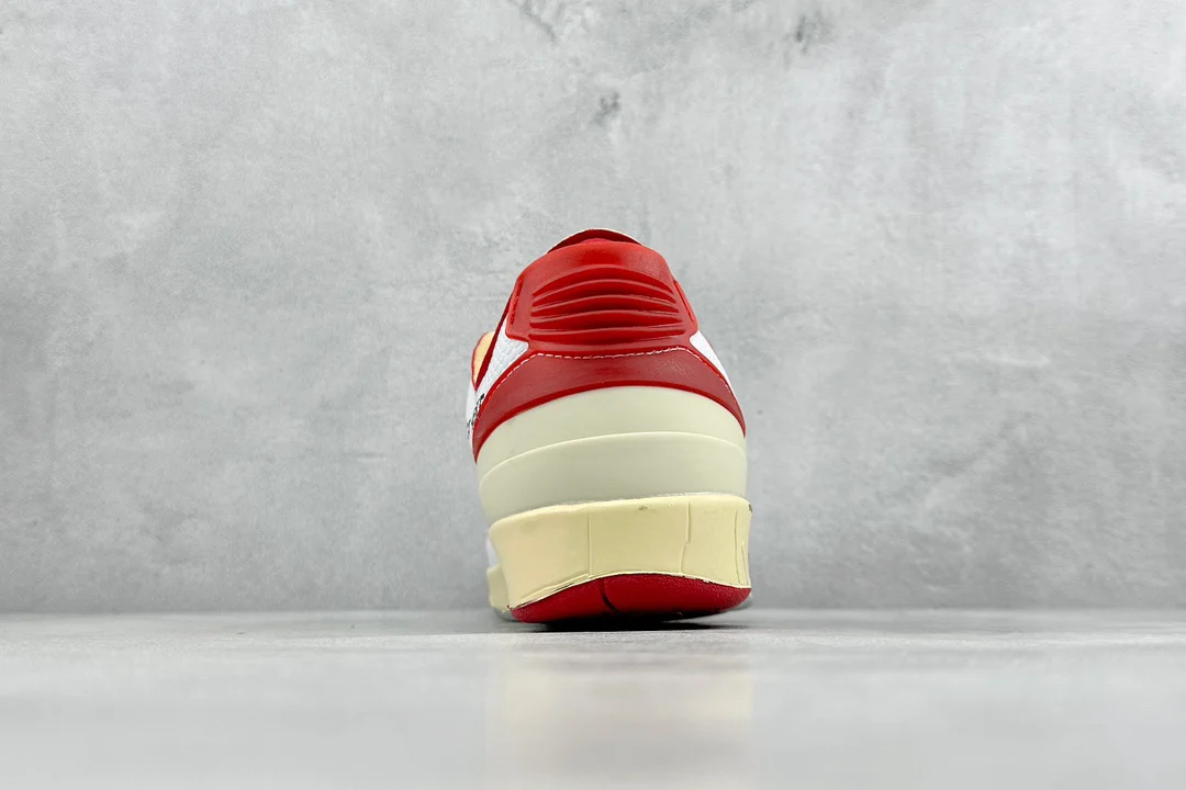 Air Jordan 2 Low | Off-White White and Varsity Red | DJ4375-106