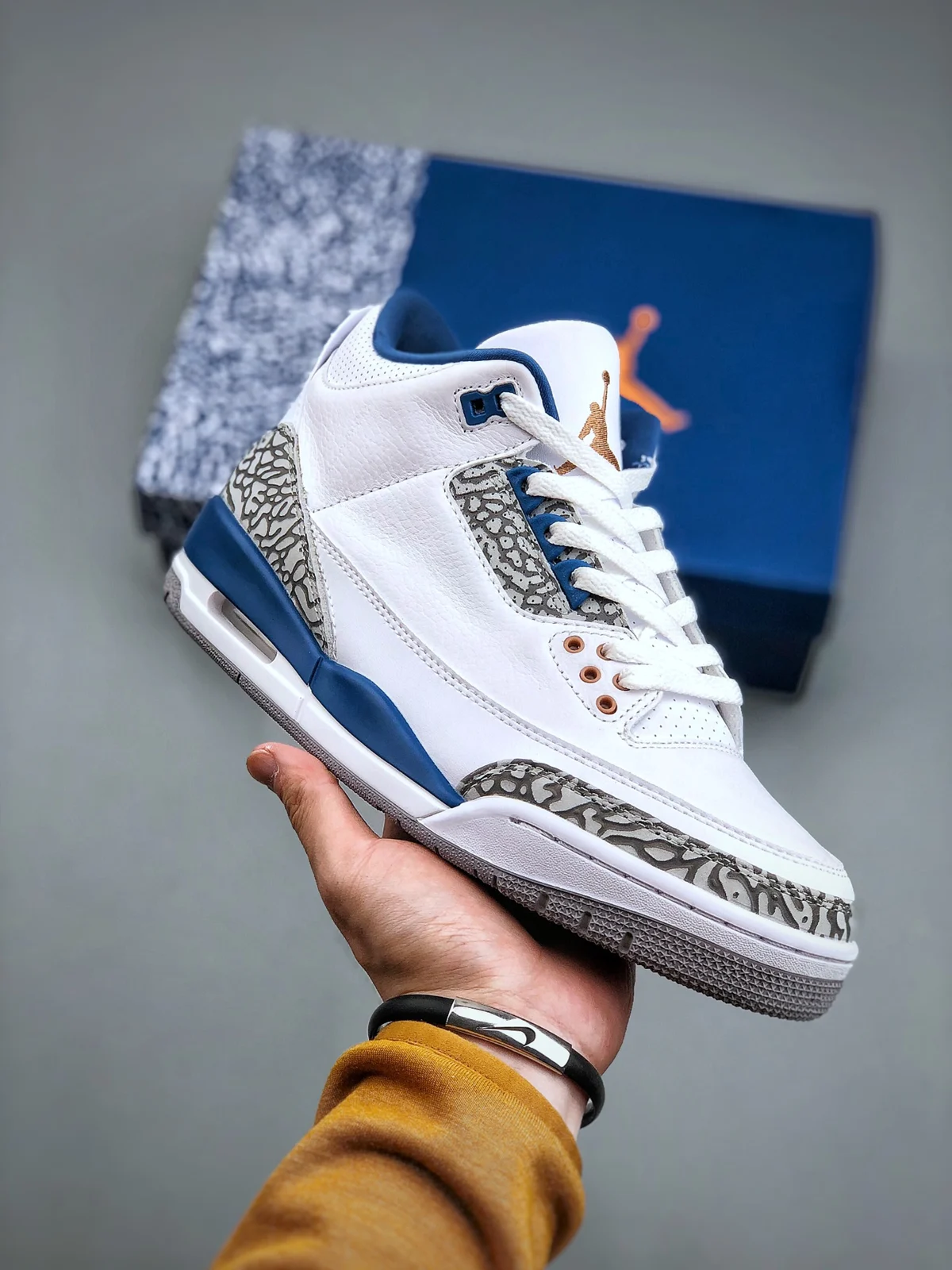 Air Jordan 3 High | True Blue and Copper | CT8532-148