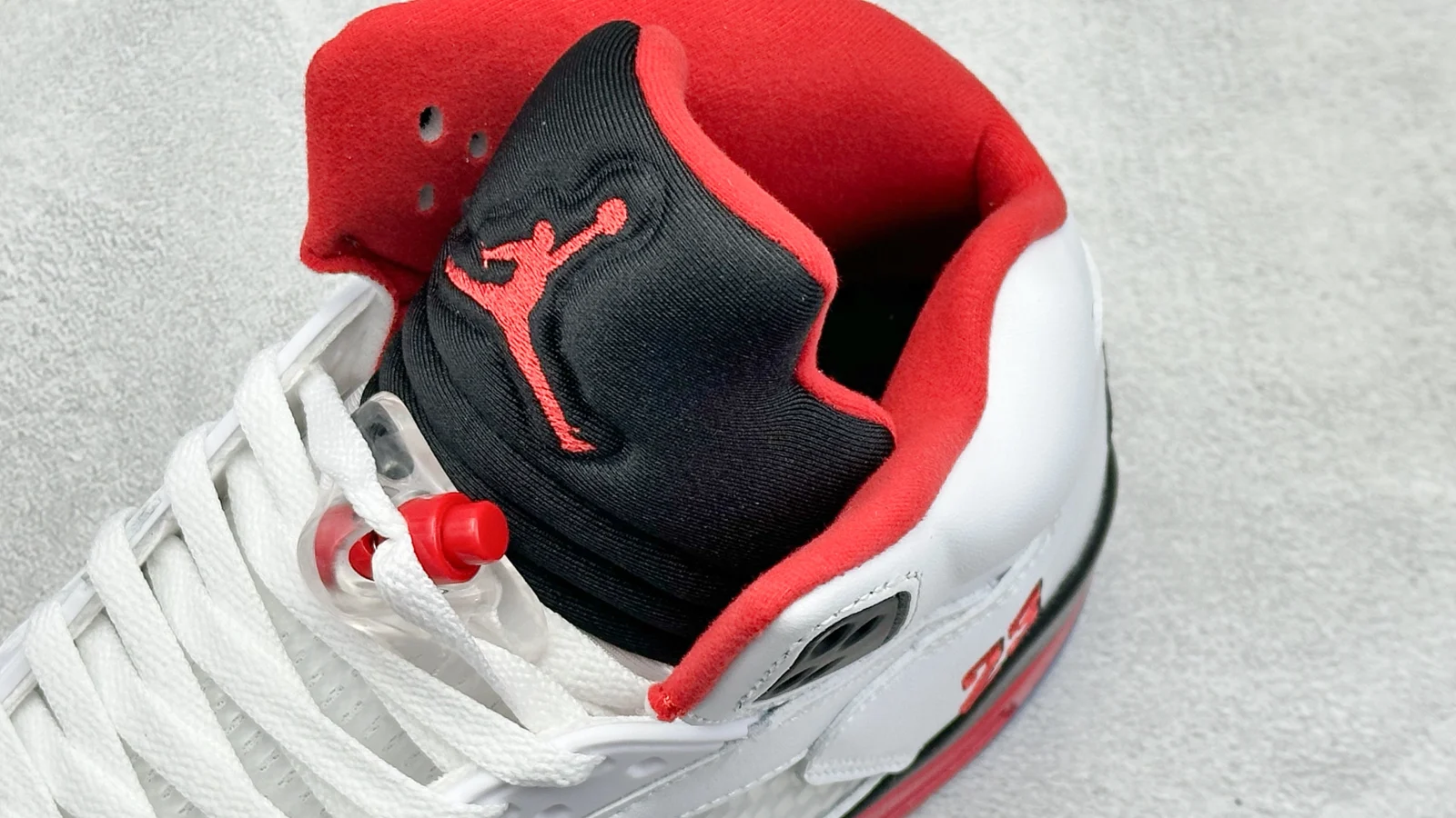 Air Jordan 5 High | Fire Red Black Tongue | HQ7978-101