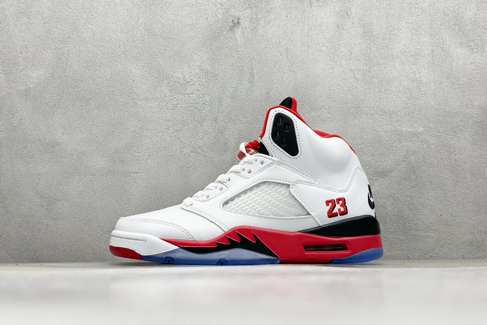 Air Jordan 5 High | Fire Red Black Tongue | HQ7978-101