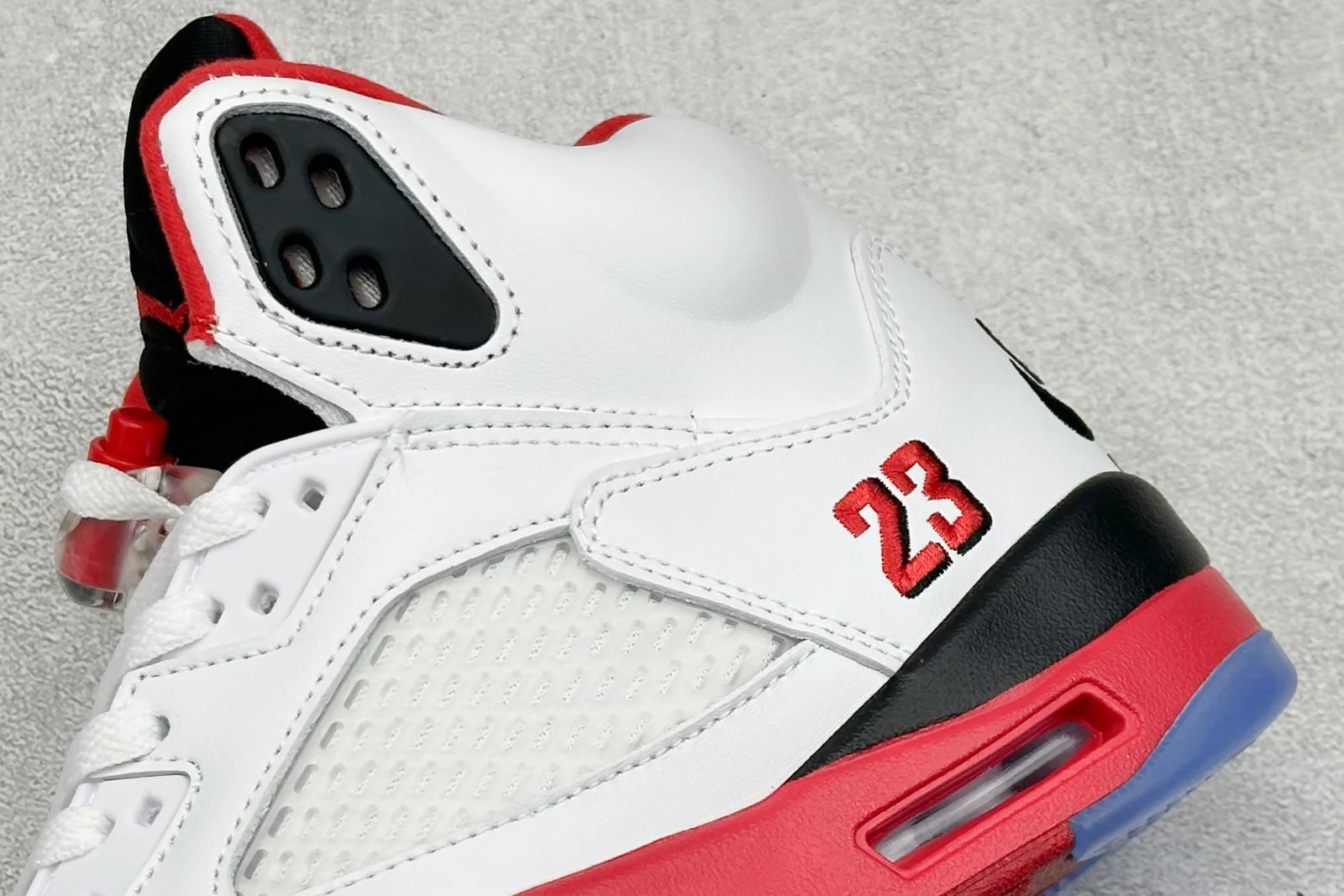 Air Jordan 5 High | Fire Red Black Tongue | HQ7978-101