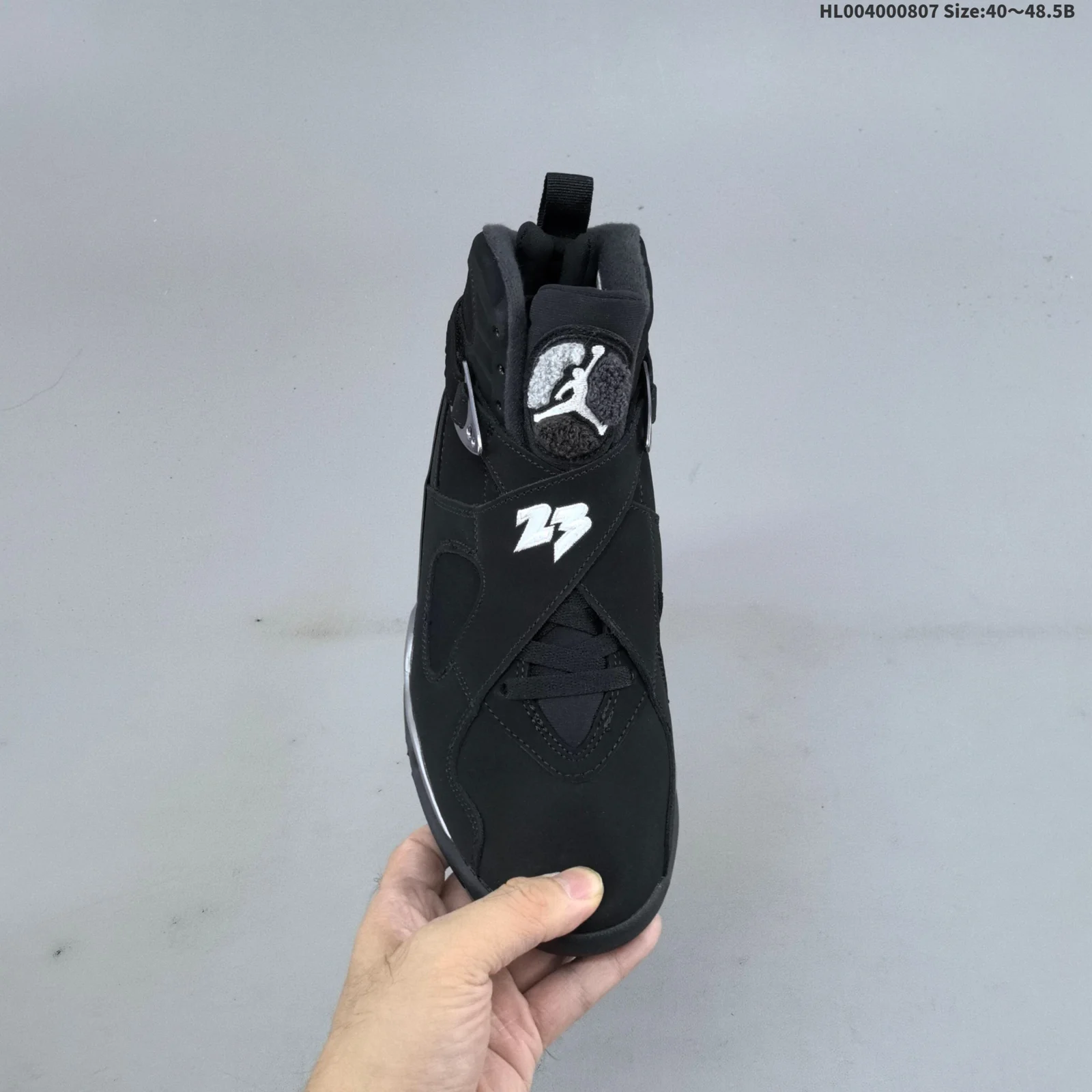 Air Jordan 8 High | Chrome Black and Light Graphite | 305381-007