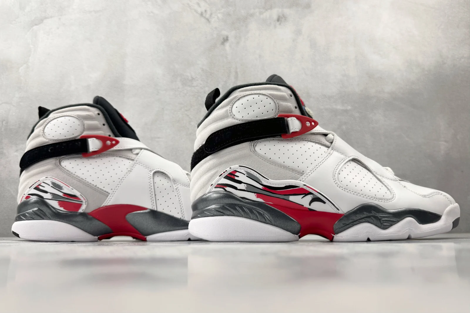 Air Jordan 8 High | White and True Red | 305381-100