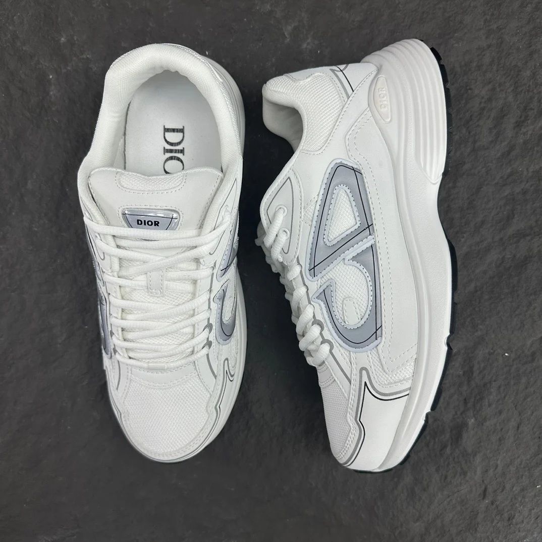 Dior B30 Countdown Sneaker | White Technical Mesh and Fabric