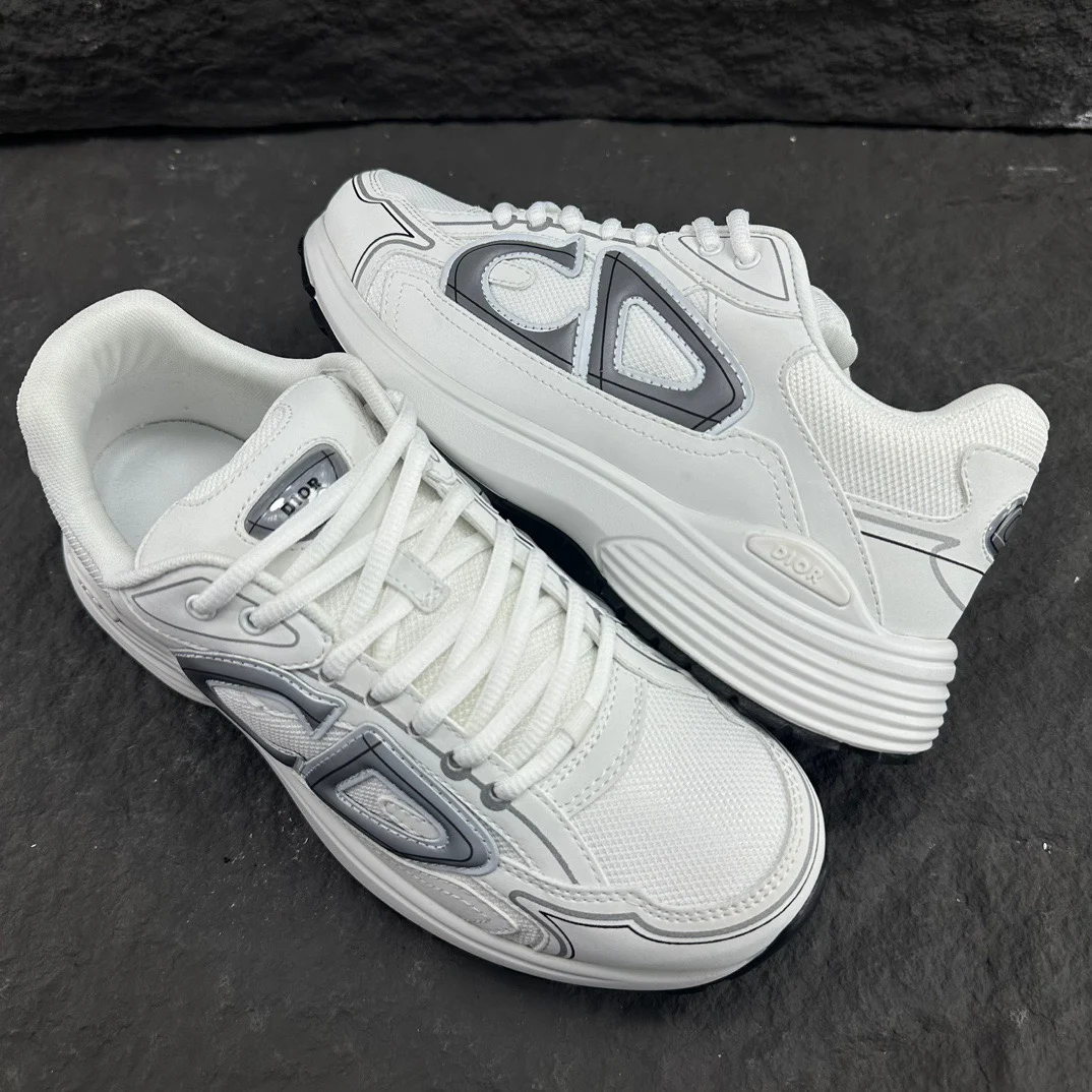 Dior B30 Countdown Sneaker | White Technical Mesh and Fabric