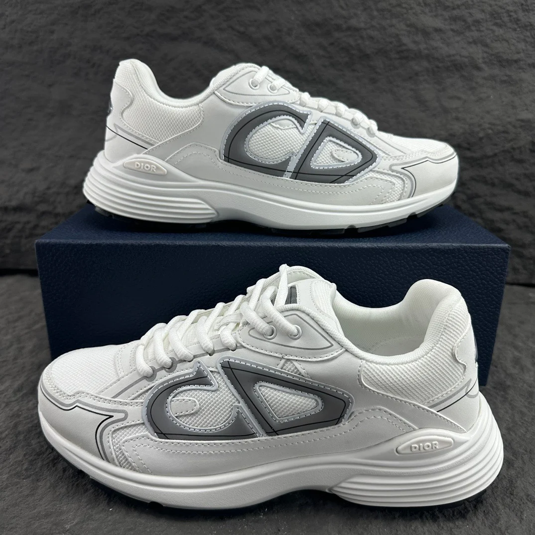 Dior B30 Countdown Sneaker | White Technical Mesh and Fabric