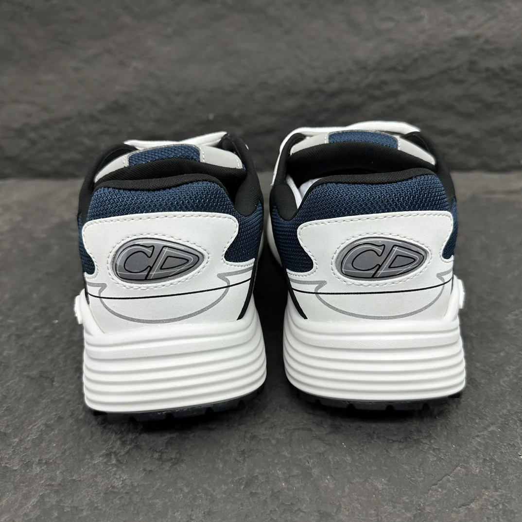 Dior B30 Countdown Sneaker | Blue Mesh with Grey, White and Black