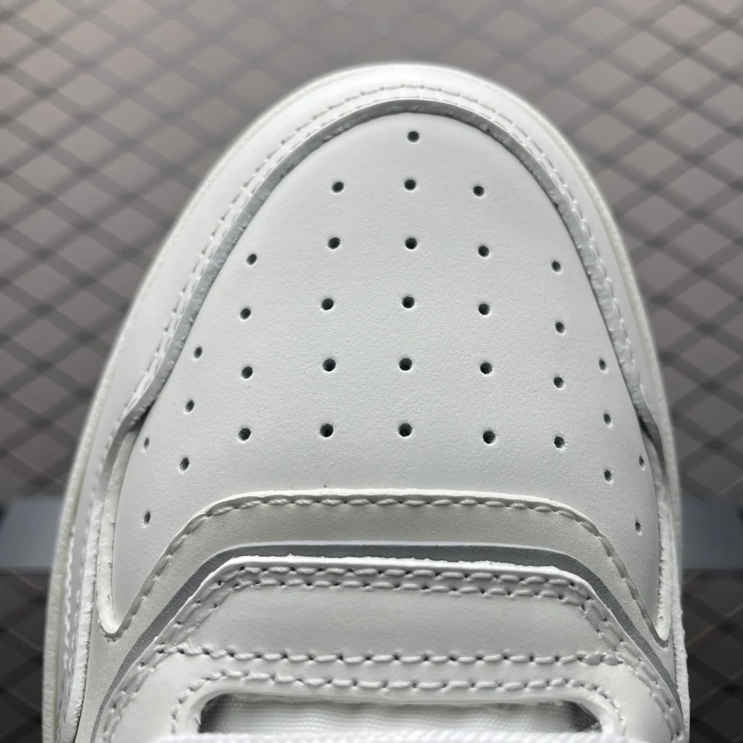 Dior B27 Uptown Low-Top Sneaker | White Calfskin with White Oblique