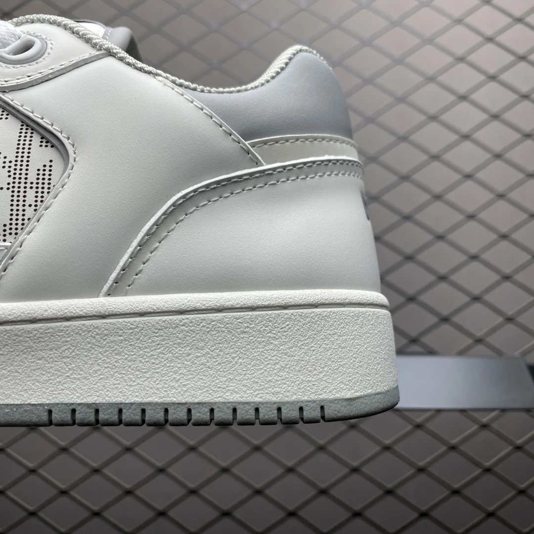 Dior B27 Uptown Low-Top Sneaker | White Calfskin with White Oblique