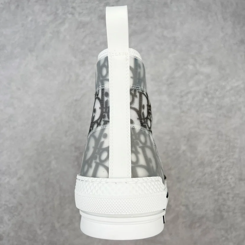 Dior B23 League High-Top and Low-Top Sneakers | High · White and Black Oblique Canvas