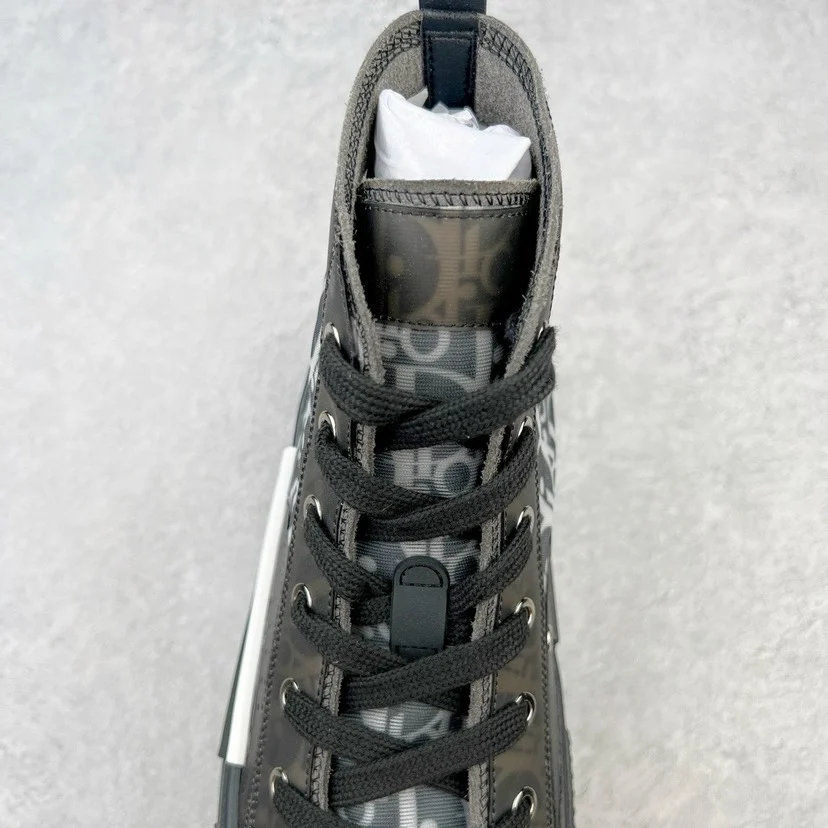 Dior B23 League High-Top and Low-Top Sneakers | High · Black Oblique Jacquard