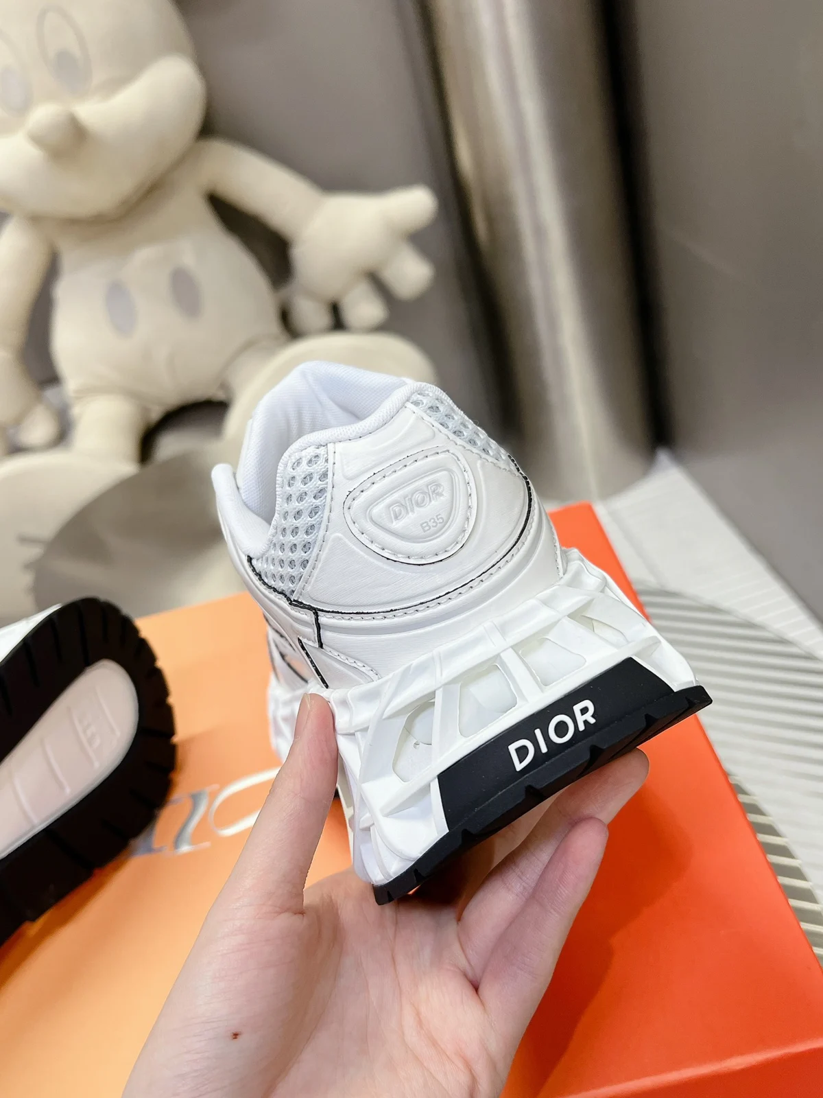 Dior B35 NXXT Sneaker | White Technical Fabric and Mesh