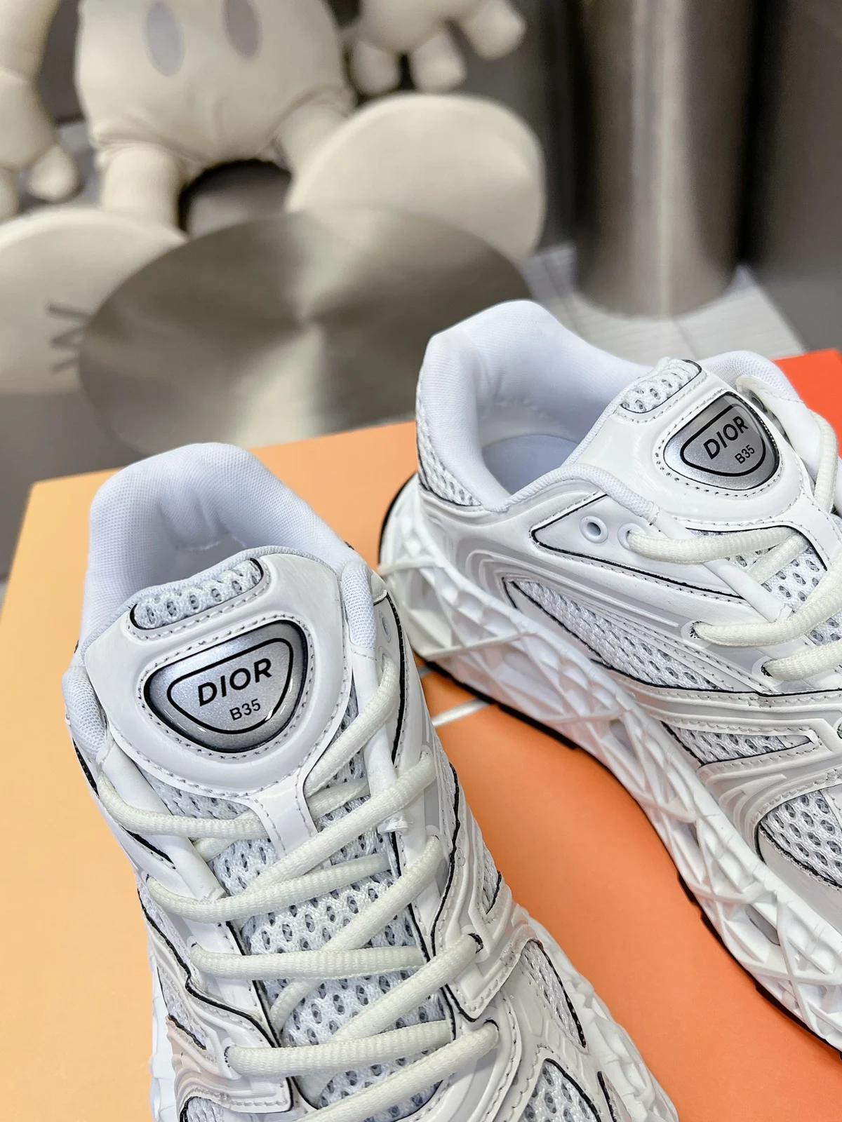 Dior B35 NXXT Sneaker | White Technical Fabric and Mesh