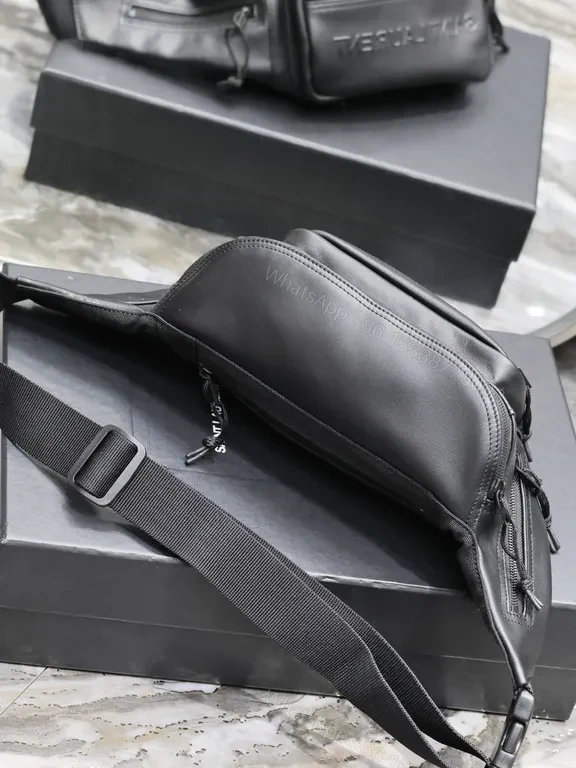 View 6 of Black Leather Crossbody: Compact Luxe, Minimalist Hardware, Everyday Luxury Bag