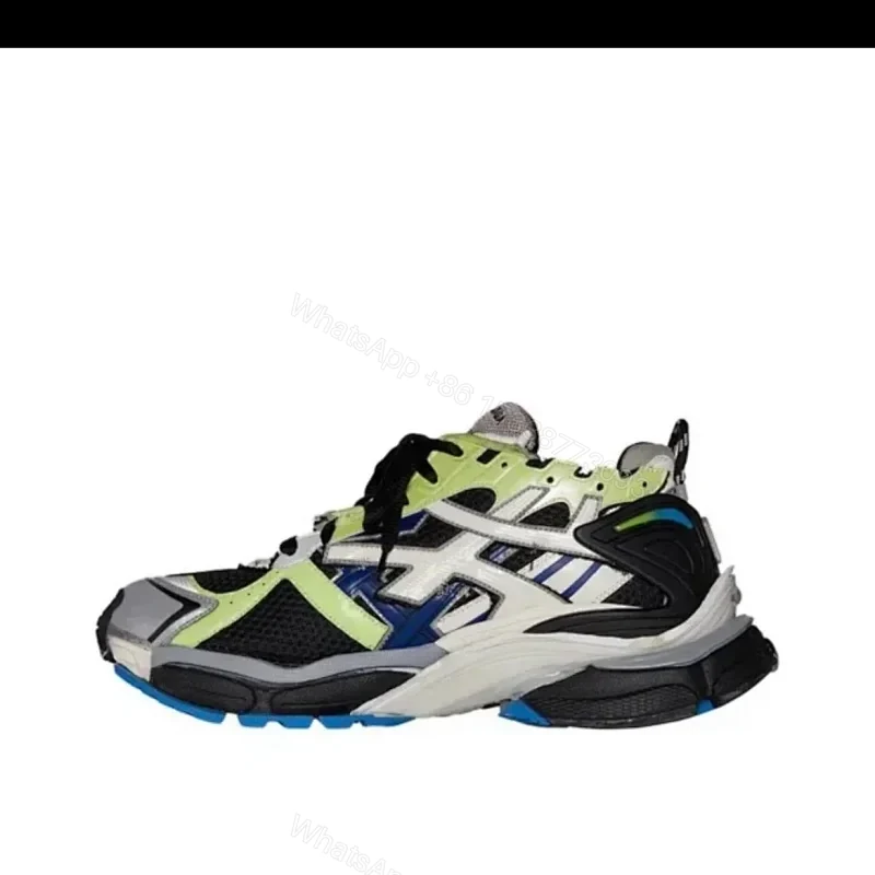 Balenciaga Runner Green Blue Black Grey — view 1