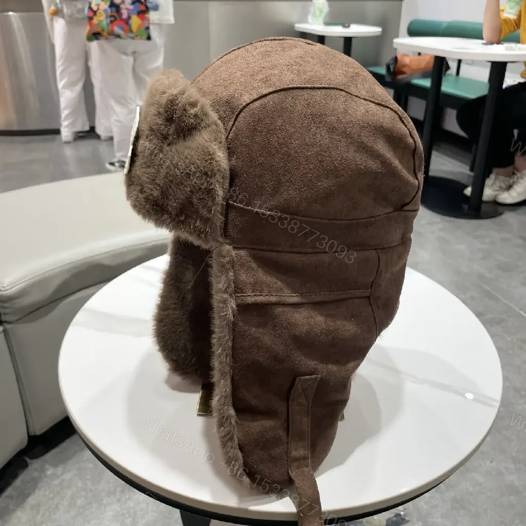 View 9 of Brown Faux Fur-Trim Trapper Hat: Luxury Warmth, All-Season Style