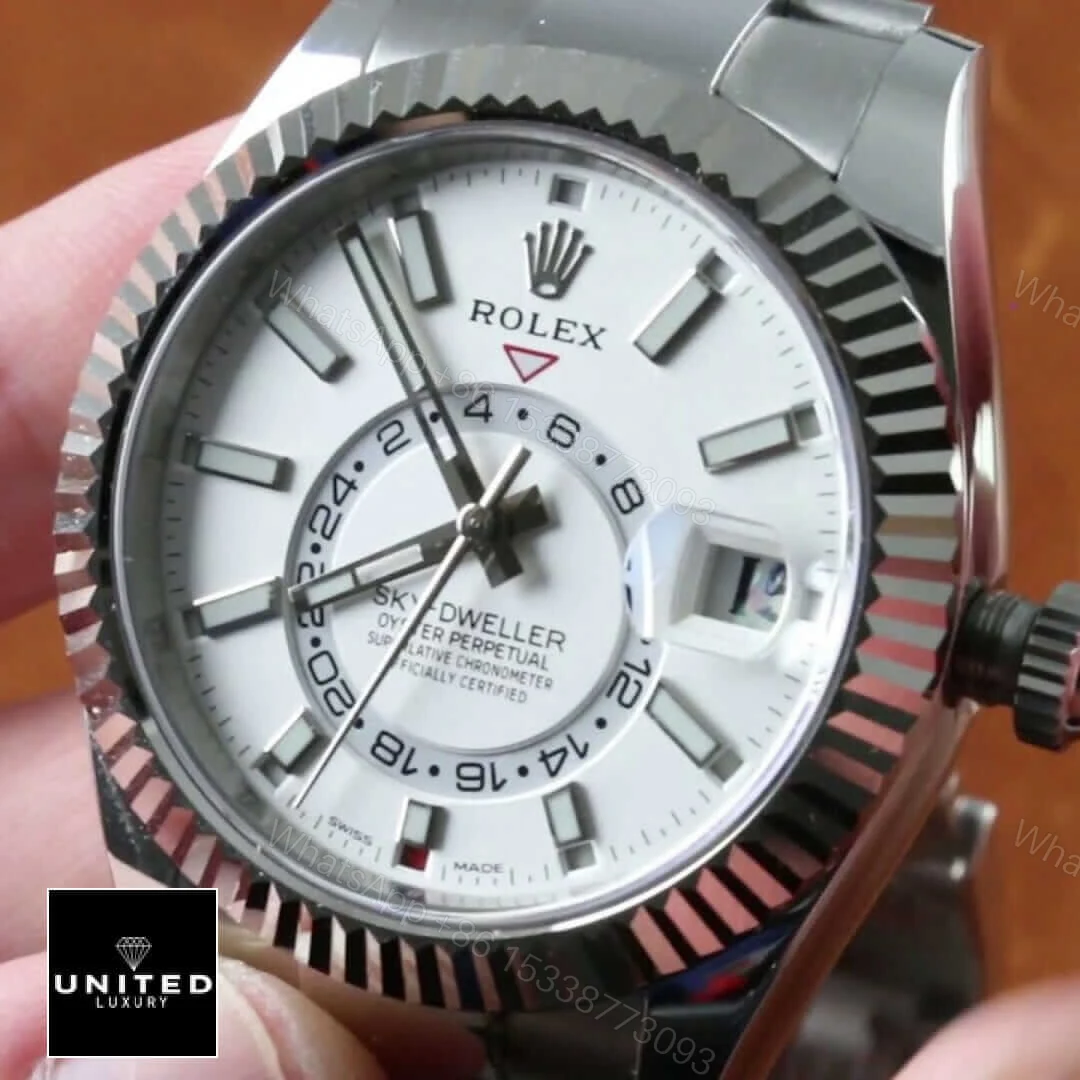 View 11 of Rolex Sky-Dweller 326934 White Dial Replica