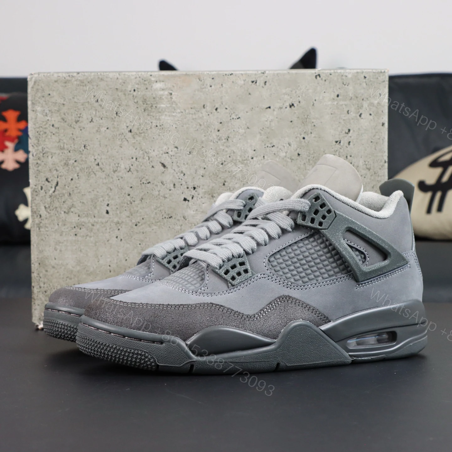 Air Jordan 4 SE Wet Cement Replica — view 1
