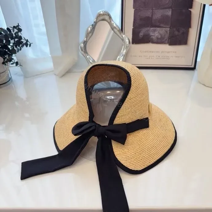 View 6 of Chic Straw Hat with Logo Accent — Breathable Luxury Hat