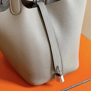 View 8 of Hermes Picotin 18 Gray togo leather Sliver Hardware