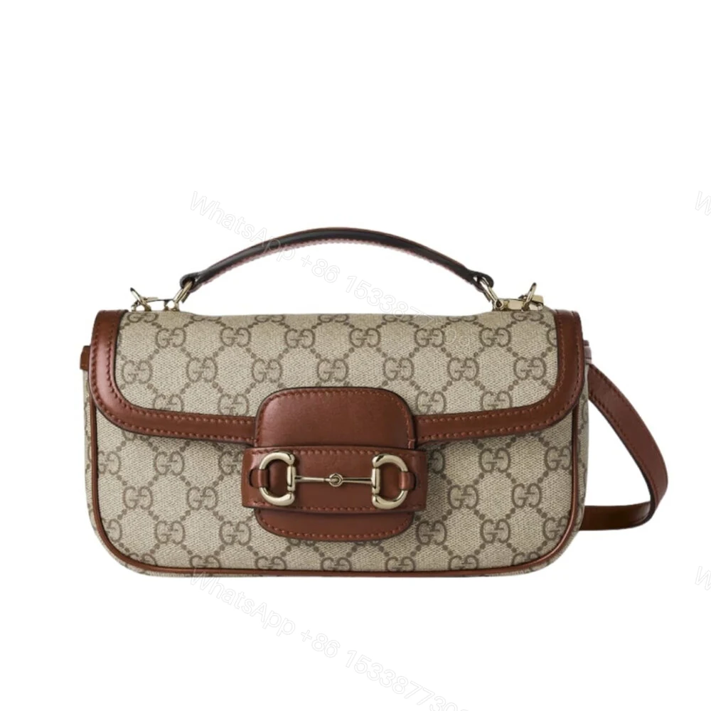Gucci Horsebit 1955 Small Top Handle Bag Beige And Brown 22Cm — view 1