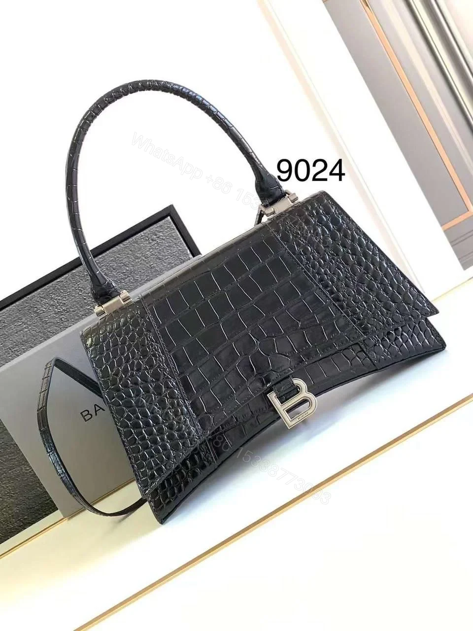 BALENCIAGA Shiny Calfskin Crocodile — view 1