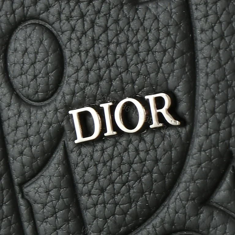 View 9 of Structured Black Dior Tote: Modern Texture, Classic Utility